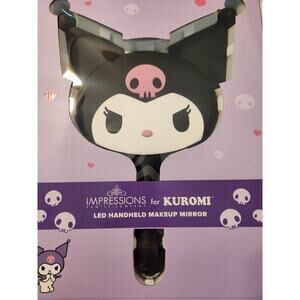 Impressions Vanity Kuromi LED Handheld Makeup Mirror USB Rechargeable With Base